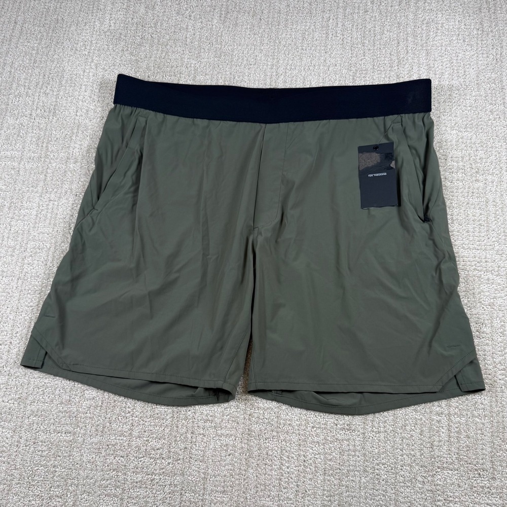 NEW Ten Thousand Mens 2XL OD Green 7" Tactical No Liner Athletic Training Shorts